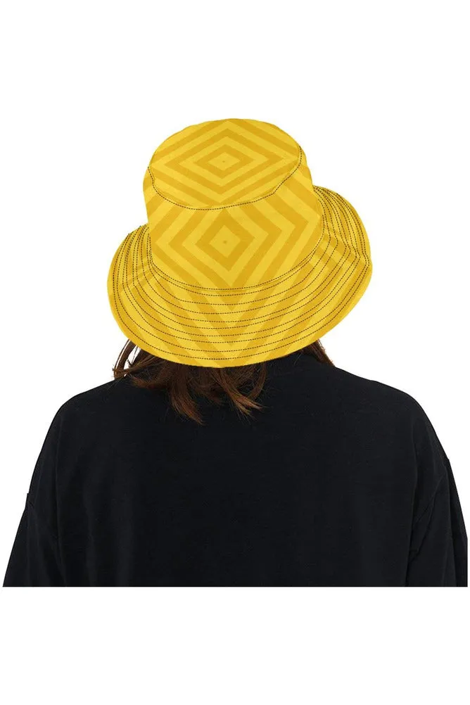 Amber Chevrons All Over Print Bucket Hat