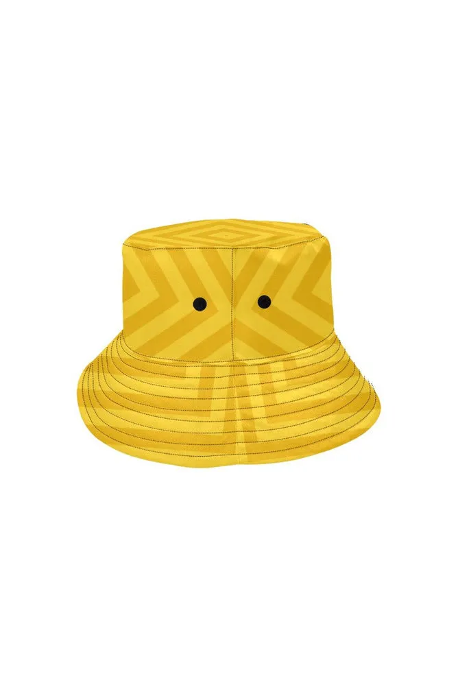 Amber Chevrons All Over Print Bucket Hat