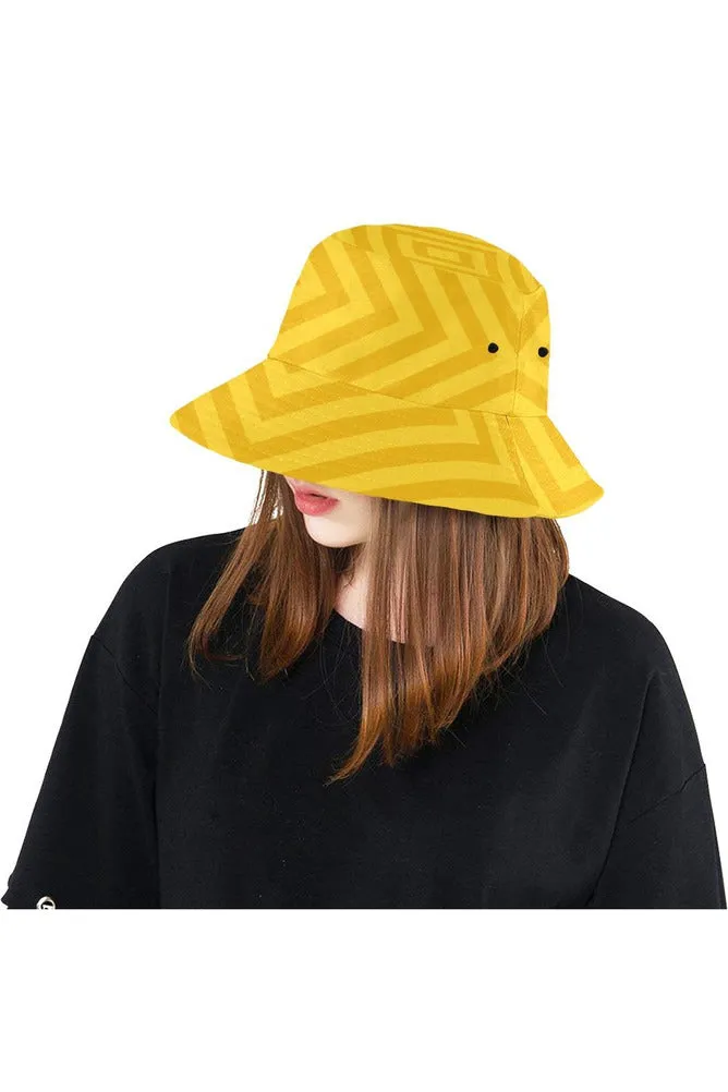 Amber Chevrons All Over Print Bucket Hat