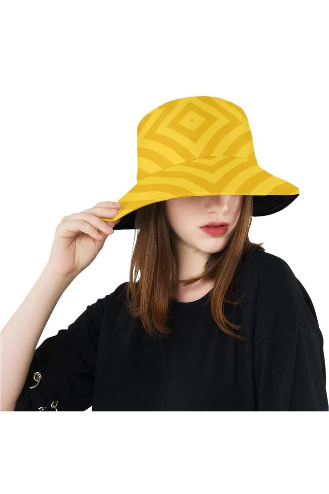 Amber Chevrons All Over Print Bucket Hat