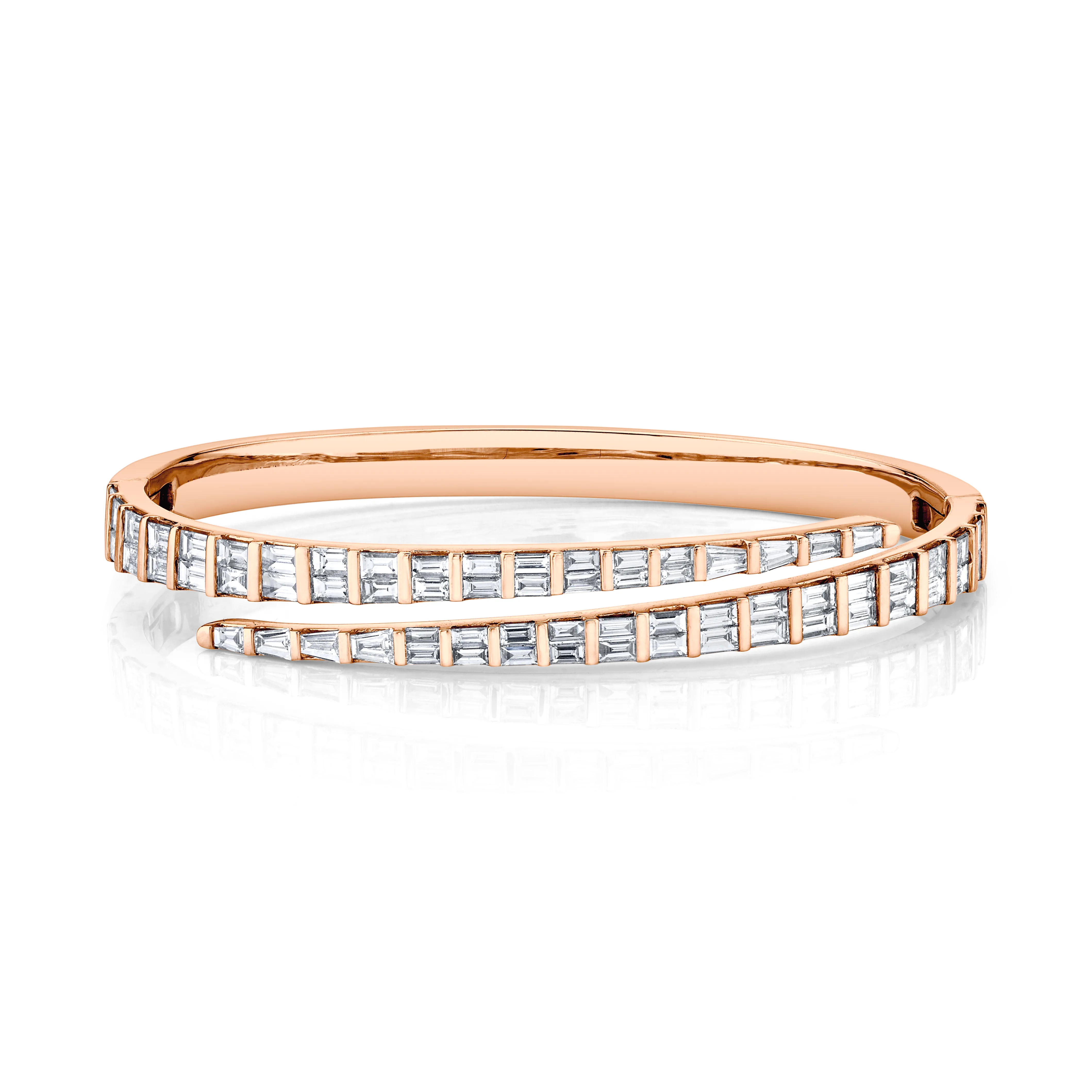 BAGUETTE DIAMOND COIL BRACELET