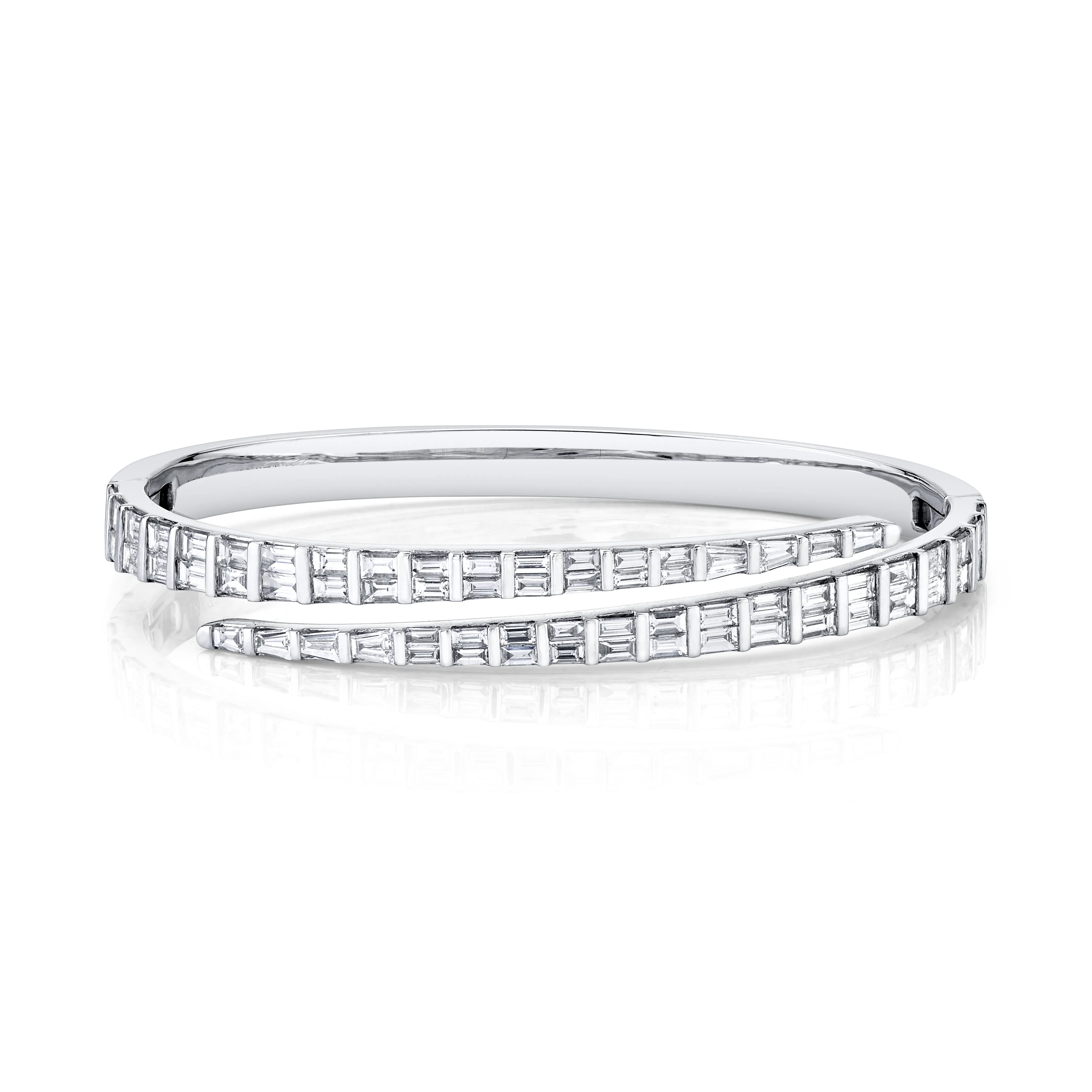 BAGUETTE DIAMOND COIL BRACELET