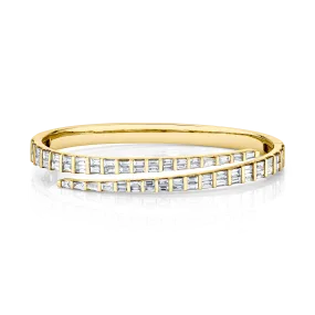 BAGUETTE DIAMOND COIL BRACELET