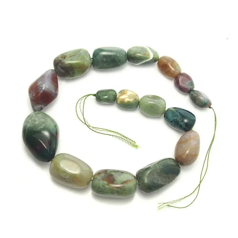 Bloodstone Fine Tumbled Nugget Strand (Option 1)