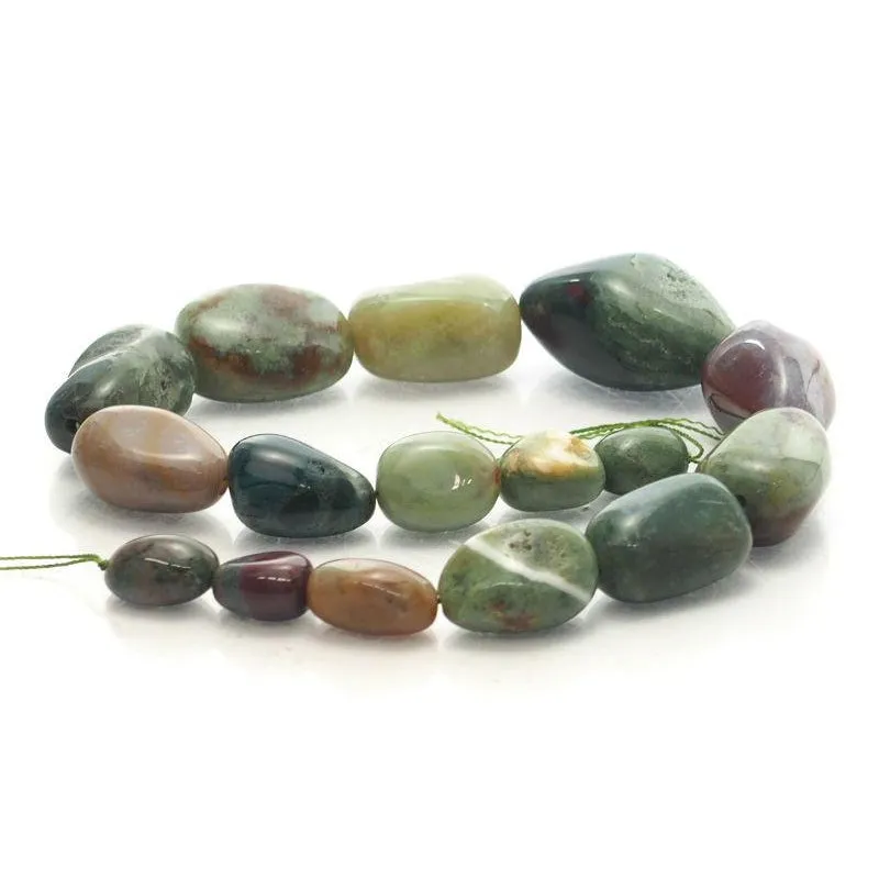 Bloodstone Fine Tumbled Nugget Strand (Option 1)