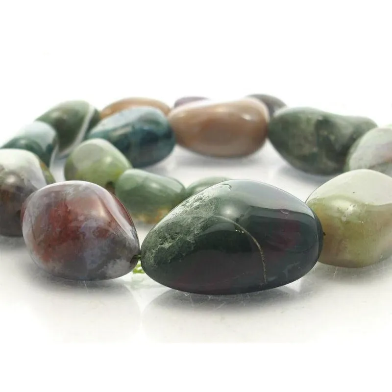 Bloodstone Fine Tumbled Nugget Strand (Option 1)
