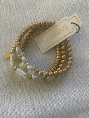 Cassidy Pearl and Ball Stretch Bracelets