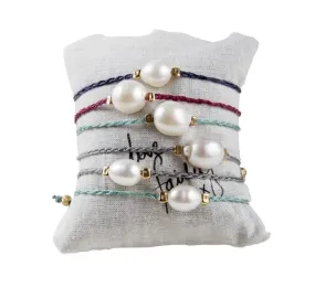 Fairley Pearl Rope Braclet Navy