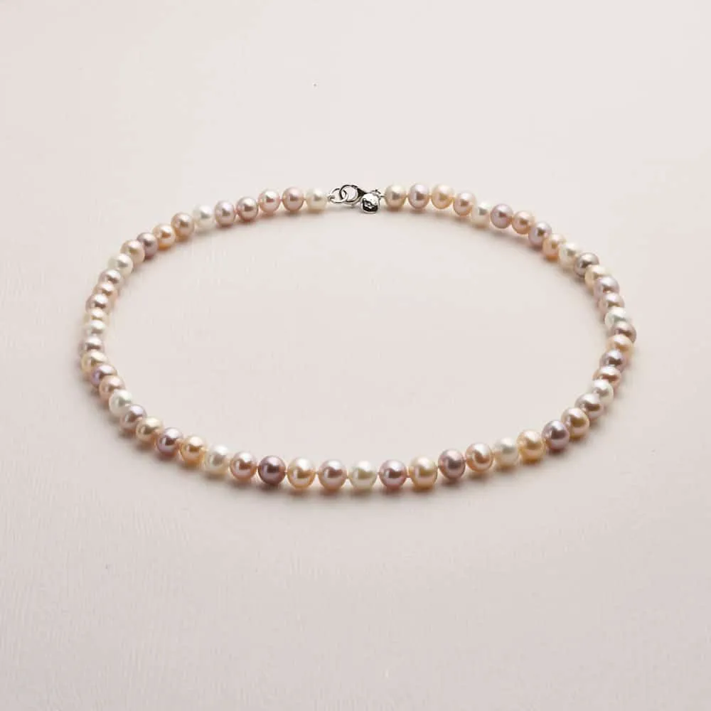 Jersey Pearl 7mm Signature Multi-natural Freshwater Pearl 18" Necklace 1705218