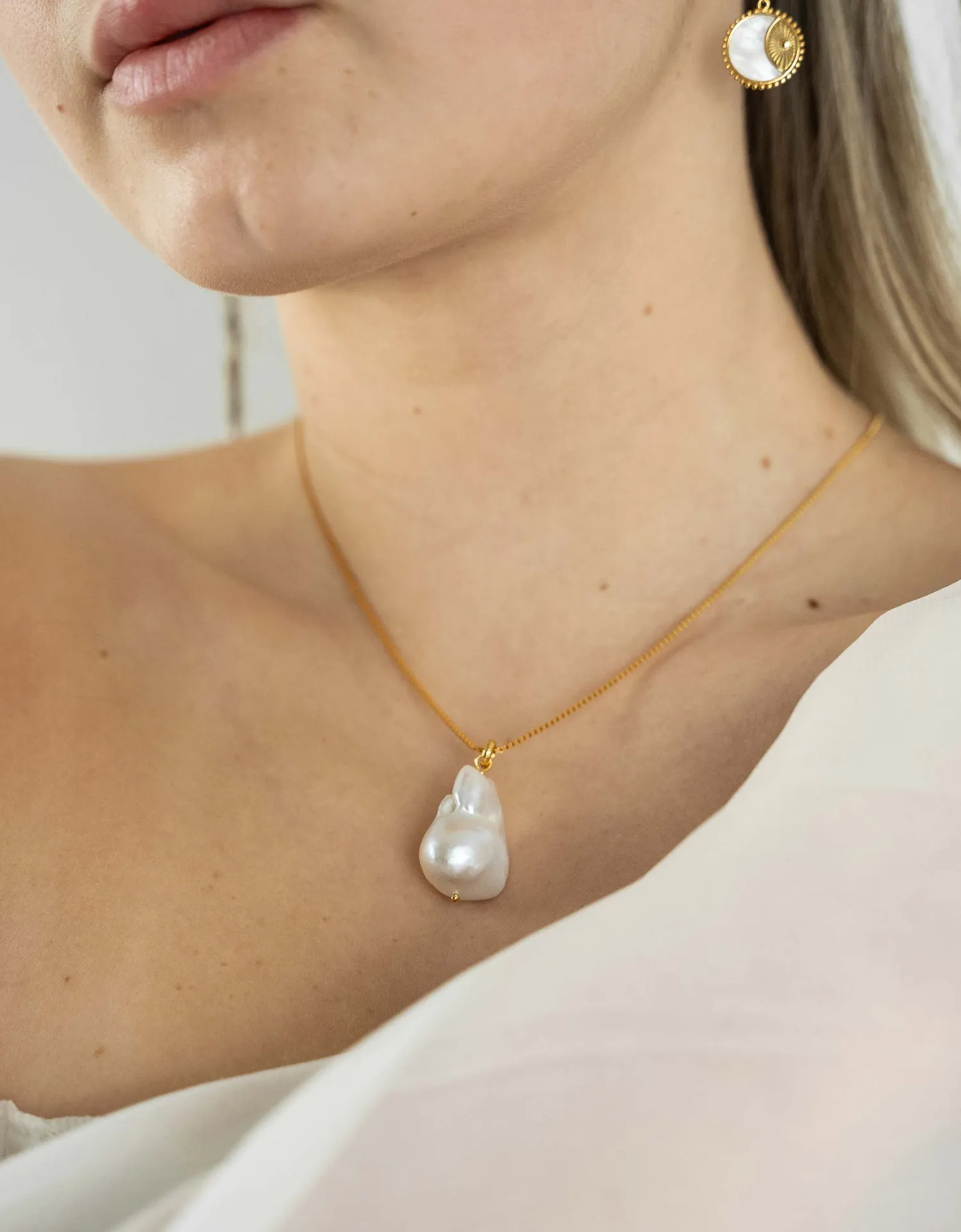 Luxurious Freshwater Baroque Pearl Necklace | Statement Piece