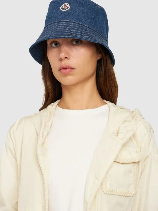 Moncler   Denim bucket hat 