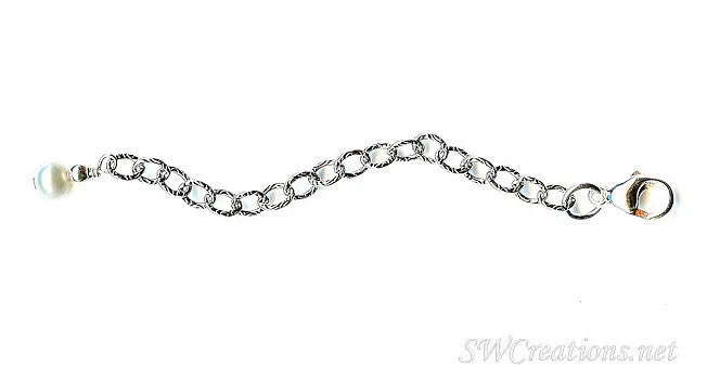 Oyster's Pearl Fancy Silver Jewelry Necklace Extender